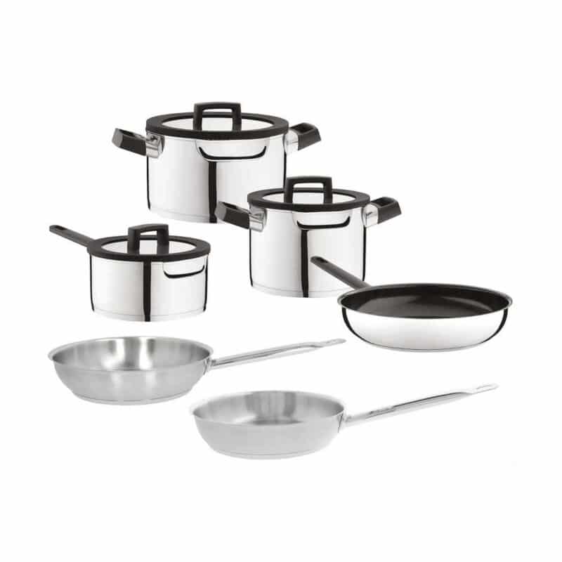 BergHOFF Dina Uqonic Downdraft met Demeyere Koekenpannen- 9 Delige set