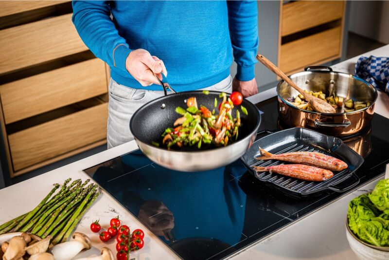 Ducq 3 Laags Wok 28cm met Anti-Aanbaklaag - Afbeelding 4