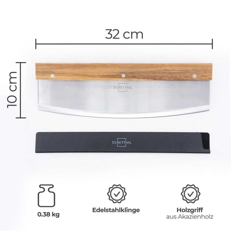 Pizzasteenset voor Grill & Oven - 3-delig met Pizzasteen, Pizzaschep & Pizzames - Silberthal - Afbeelding 3