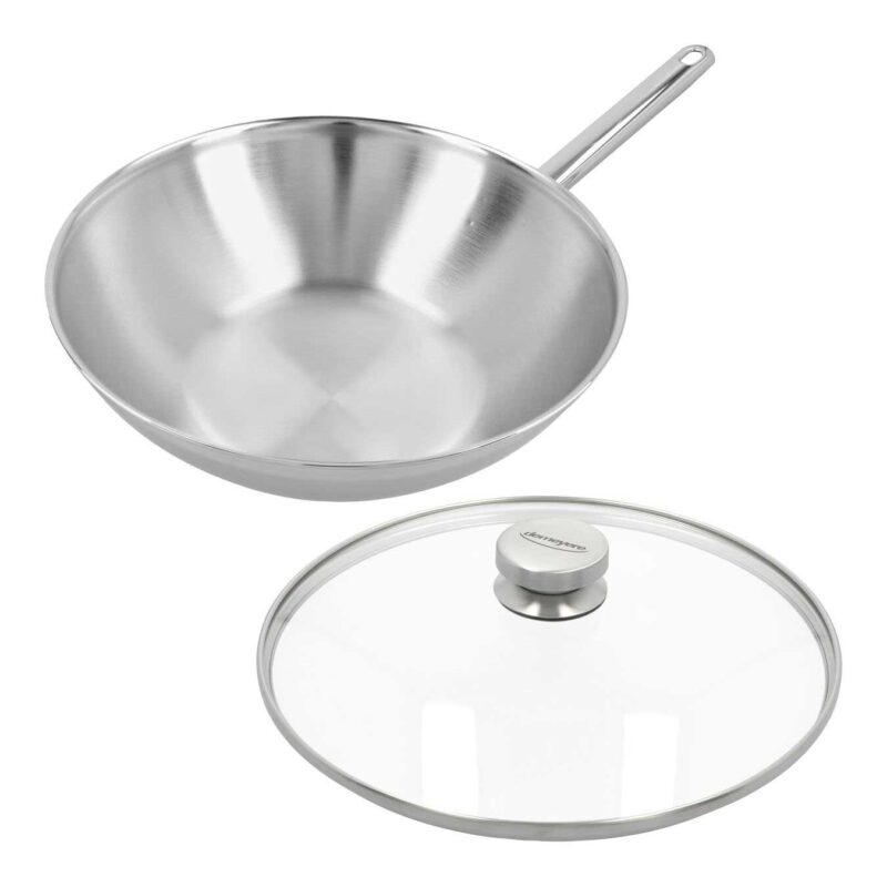 Demeyere Apollo 7 Wok met Glazen Deksel - 30 cm