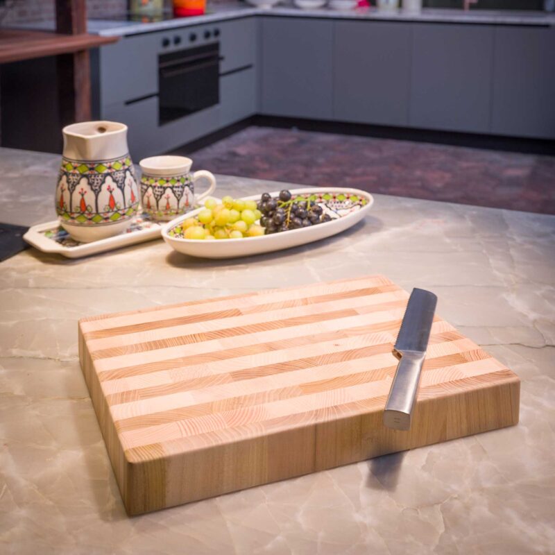 Essenhout en Acaciahouten Snijplank - Euroceppi - 40x30x5 - Afbeelding 2
