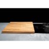 Eiken Houten Snijplank tevens Kookplaatbeschermer - 60x57x4,5 - Delucio