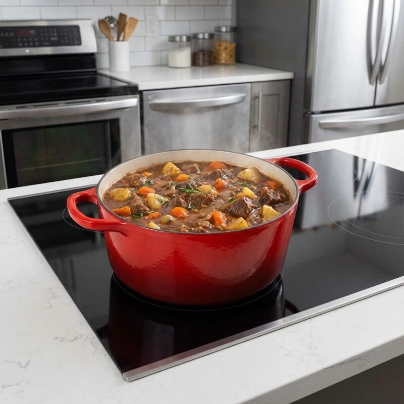 Delucio Gietijzeren Braadpan Rosso Rubino - 26cm - Afbeelding 4