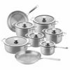 14 Delige Downdraft Pannenset RVS